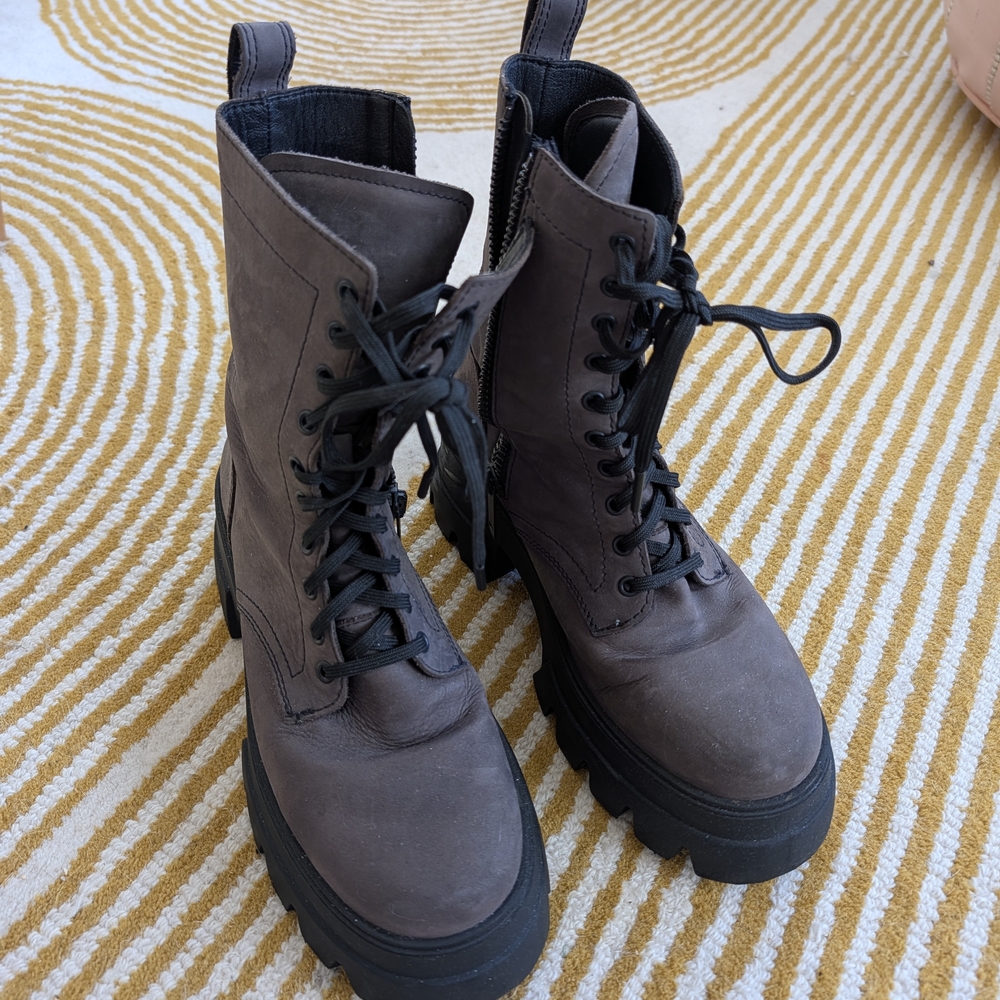 Thursday Boot Company Dynasty Matte Gray Combat Boots